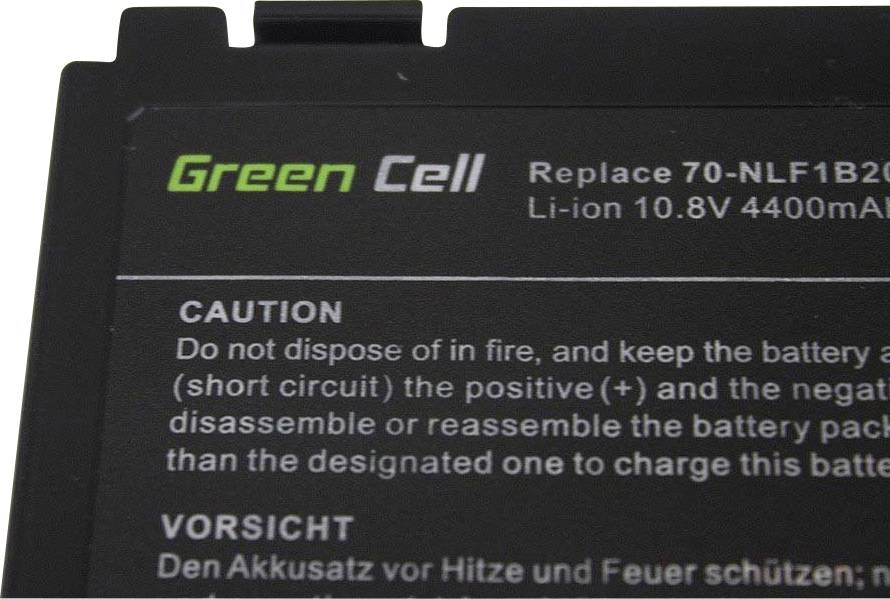 Green Cell Notebook-Akku A32-F82 A32-F52 10.8V 4400 mAh Asus