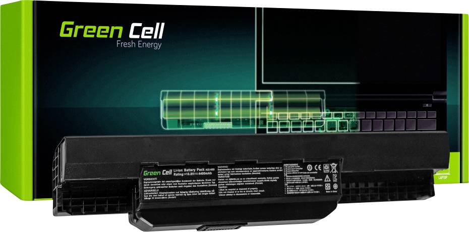Green Cell Notebook-Akku A32-K53 11.1 V 4400 mAh Asus