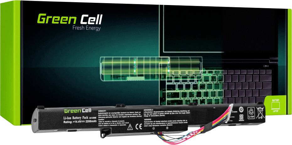 Green Cell Notebook-Akku A41-X550E 14.4V 2200 mAh Asus