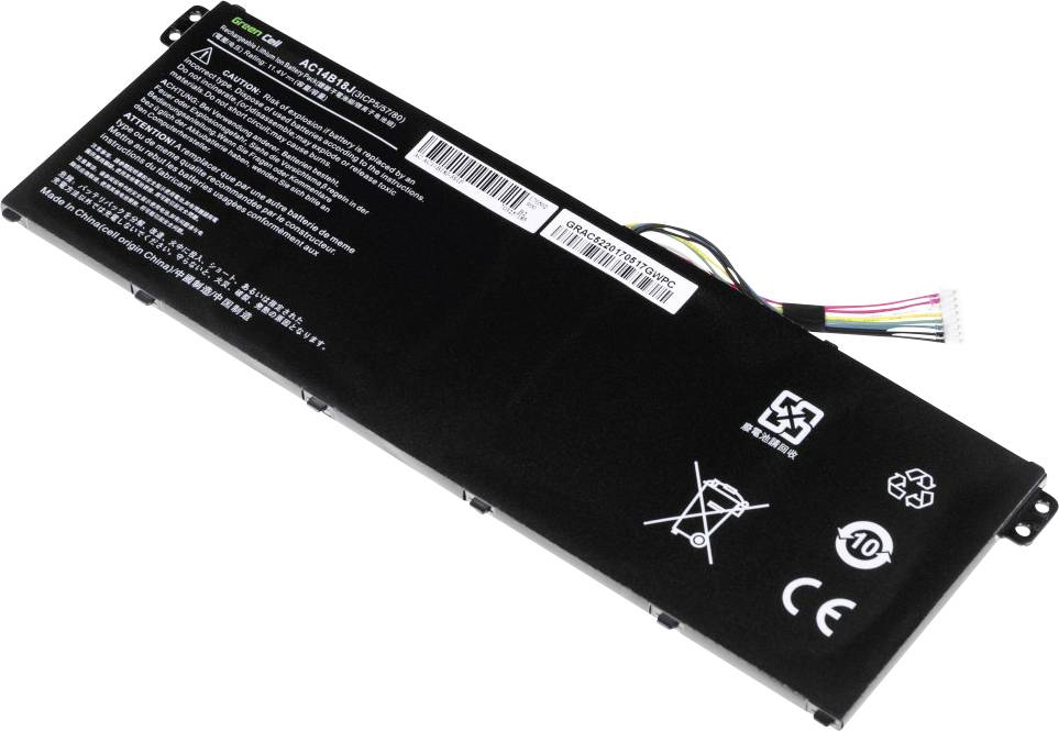 Green Cell Notebook-Akku AC14B13J AC14B13K AC14B18J 11.4V 2100 mAh Acer