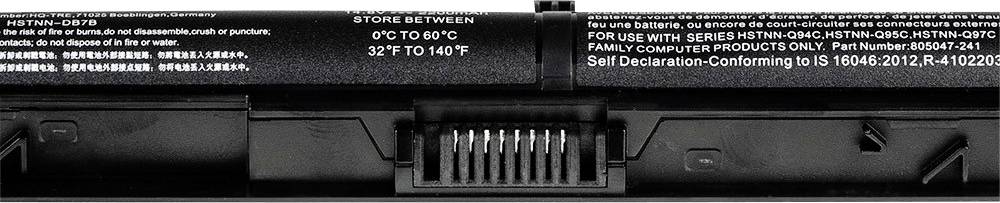 Green Cell Notebook-Akku RI04 805294-001 10.8V 4400 mAh HP