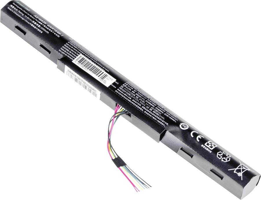 Green Cell Notebook-Akku AS16A5K AS16A7K AS16A8K 14.8V 2200 mAh Acer