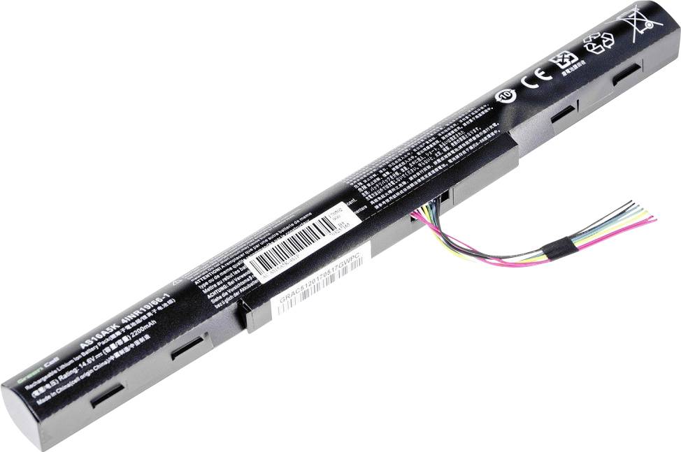 Green Cell Notebook-Akku AS16A5K AS16A7K AS16A8K 14.8V 2200 mAh Acer