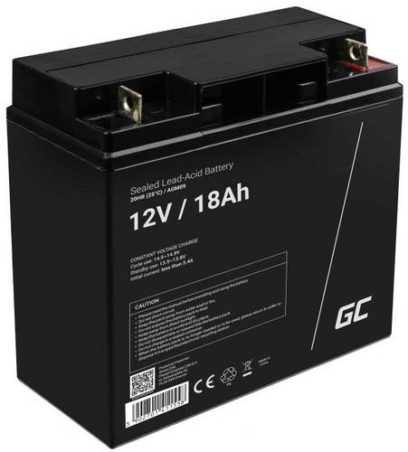 Green Cell AGM09 Bleirechargeable battery 12V 18Ah Blei-Gel (B x H x