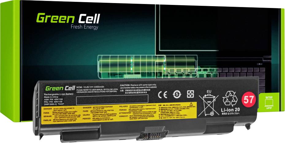 Green Cell Notebook-Akku 45N1147 45N1153 10.8V 4400 mAh Lenovo
