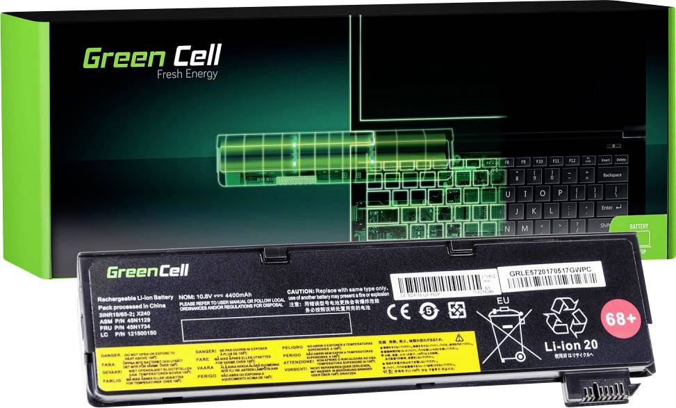 Green Cell Notebook-Akku 0C52862 10.8 V 4400 mAh IBM, Lenovo
