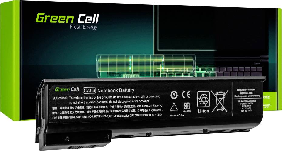 Green Cell Notebook-Akku CA06 CA06XL 10.8V 4400 mAh HP