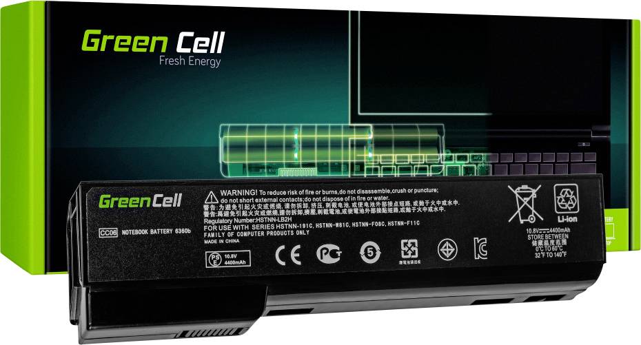 Green Cell Notebook-Akku CC06 CC06XL 10.8V 4400 mAh HP
