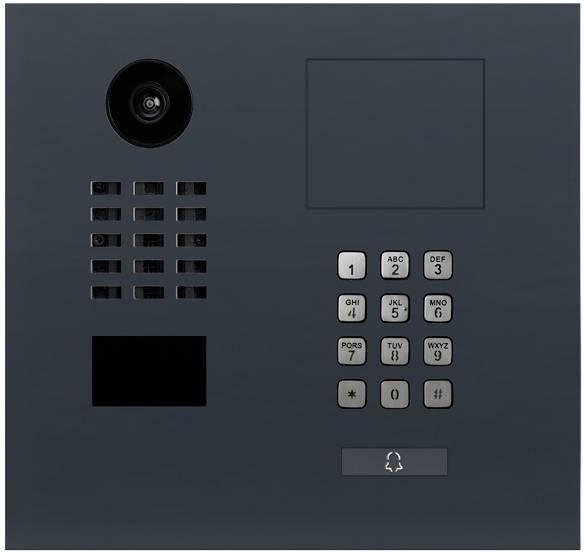 DoorBird D2101KH IP-Video-Türsprechanlage LAN Außeneinheit Edelstahl, RAL 7016 (seidenmatt)