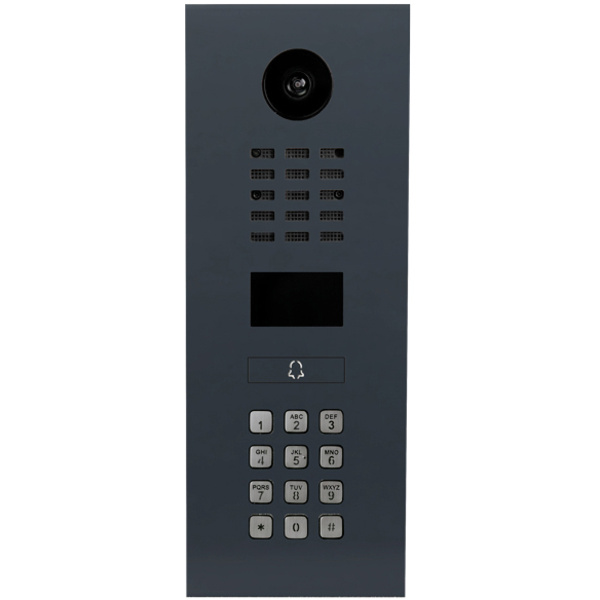DoorBird D2101KV IP-Video-Türsprechanlage LAN Außeneinheit RAL 7016 (seidenmatt), Edelstahl V2A