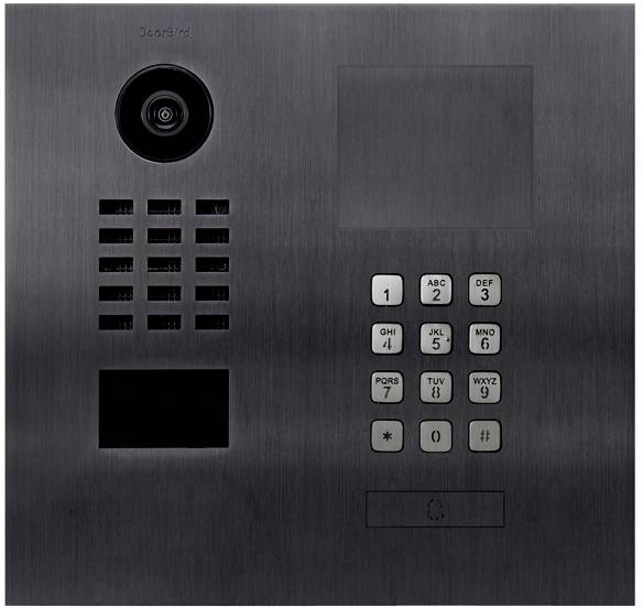 DoorBird D2101KH IP-Video-Türsprechanlage LAN Außeneinheit Edelstahl V2A (gebürstet), Titan-Optik