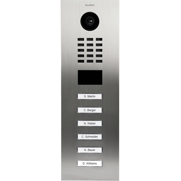 DoorBird D2106V IP-Video-Türsprechanlage LAN Außeneinheit Edelstahl V2A (gebürstet) DoorBird D2106V IP-Video-Türsprechanlage LAN Außeneinheit Edelstahl V2A (gebürstet)