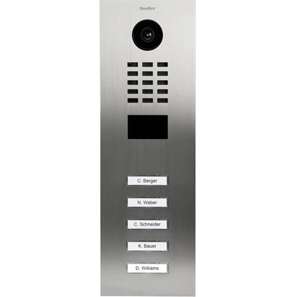 DoorBird D2105V IP-Video-Türsprechanlage LAN Außeneinheit Edelstahl V4A (gebürstet) DoorBird D2105V IP-Video-Türsprechanlage LAN Außeneinheit Edelstahl V4A (gebürstet)