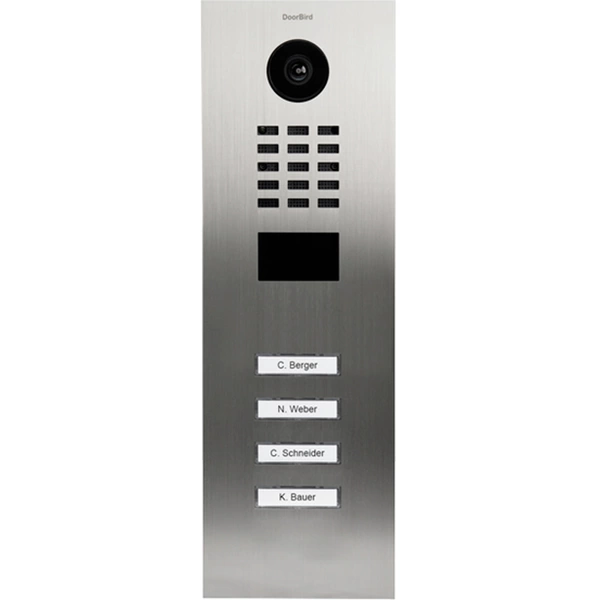 DoorBird D2104V IP-Video-Türsprechanlage LAN Außeneinheit Edelstahl V4A (gebürstet) DoorBird D2104V IP-Video-Türsprechanlage LAN Außeneinheit Edelstahl V4A (gebürstet)