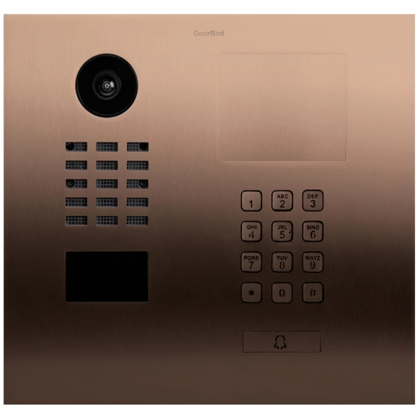 DoorBird D2101KH IP-Video-Türsprechanlage LAN Außeneinheit Edelstahl V2A (gebürstet), Bronze-Optik DoorBird D2101KH IP-Video-Türsprechanlage LAN Außeneinheit Edelstahl V2A (gebürstet), Bronze-Optik