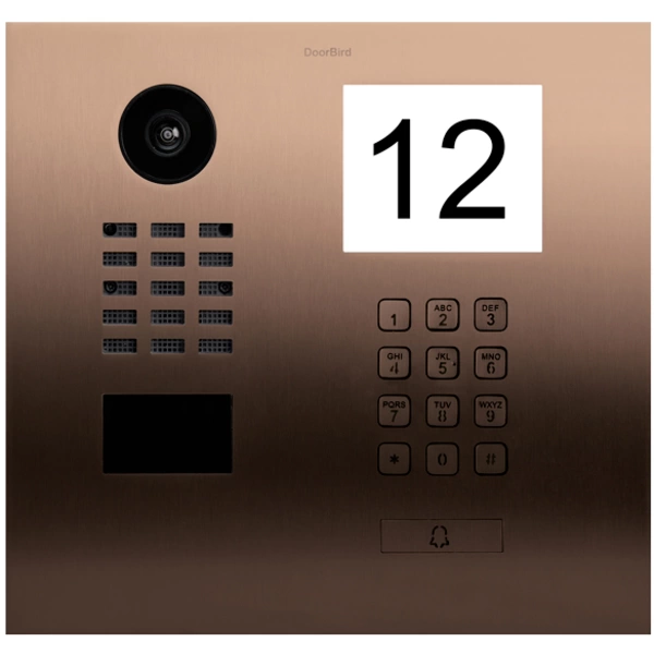 DoorBird D2101IKH IP-Video-Türsprechanlage LAN Außeneinheit Edelstahl V2A (gebürstet), Bronze-Optik DoorBird D2101IKH IP-Video-Türsprechanlage LAN Außeneinheit Edelstahl V2A (gebürstet), Bronze-Optik