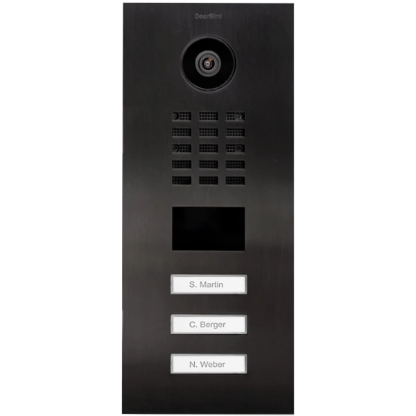 DoorBird D2103V IP-Video-Türsprechanlage LAN Außeneinheit Edelstahl V2A (gebürstet), Titan-Optik DoorBird D2103V IP-Video-Türsprechanlage LAN Außeneinheit Edelstahl V2A (gebürstet), Titan-Optik