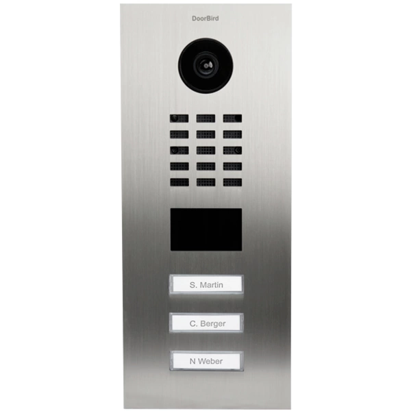 DoorBird D2103V IP-Video-Türsprechanlage LAN Außeneinheit Edelstahl V4A (gebürstet) DoorBird D2103V IP-Video-Türsprechanlage LAN Außeneinheit Edelstahl V4A (gebürstet)