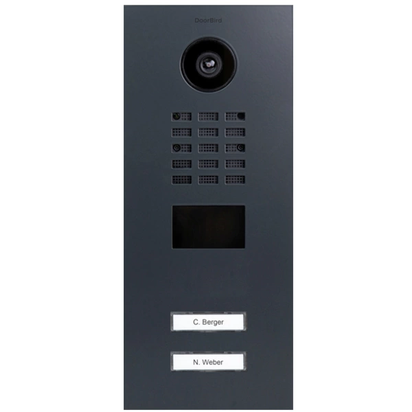 DoorBird D2102V IP-Video-Türsprechanlage LAN Außeneinheit Edelstahl, RAL 7016 (seidenmatt) DoorBird D2102V IP-Video-Türsprechanlage LAN Außeneinheit Edelstahl, RAL 7016 (seidenmatt)