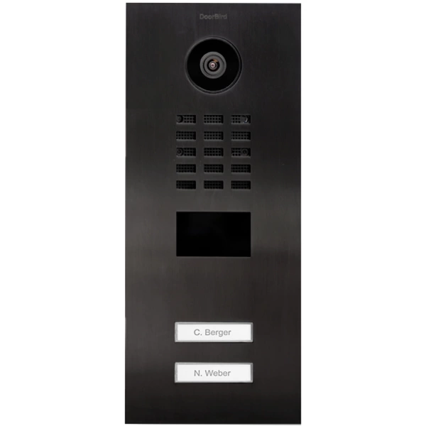 DoorBird D2102V IP-Video-Türsprechanlage LAN Außeneinheit Edelstahl V2A (gebürstet), Titan-Optik DoorBird D2102V IP-Video-Türsprechanlage LAN Außeneinheit Edelstahl V2A (gebürstet), Titan-Optik