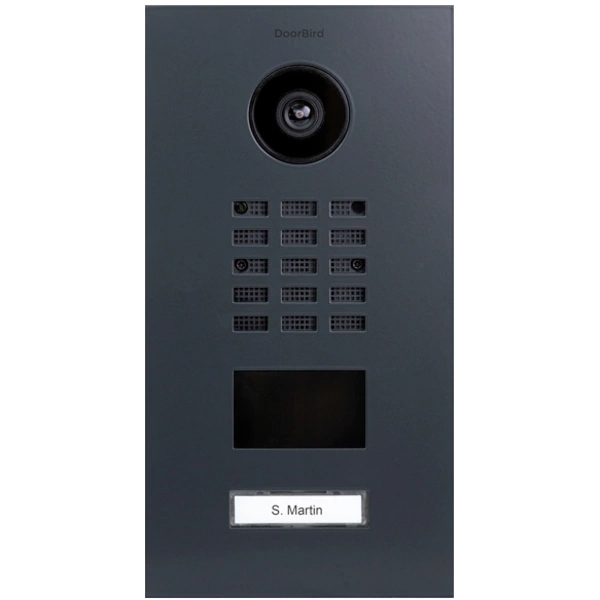 DoorBird D2101V IP-Video-Türsprechanlage LAN Außeneinheit Edelstahl, RAL 7016 (seidenmatt) DoorBird D2101V IP-Video-Türsprechanlage LAN Außeneinheit Edelstahl, RAL 7016 (seidenmatt)
