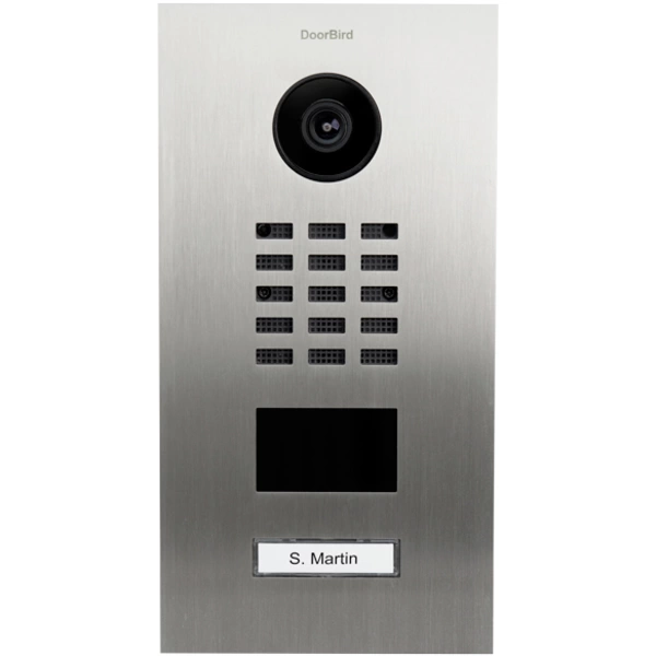 DoorBird D2101V IP-Video-Türsprechanlage LAN Außeneinheit Edelstahl V4A (gebürstet) DoorBird D2101V IP-Video-Türsprechanlage LAN Außeneinheit Edelstahl V4A (gebürstet)