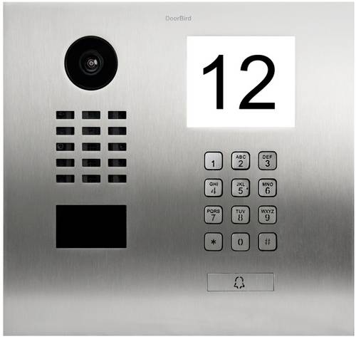 DoorBird D2101IKH IP-Video-Türsprechanlage LAN Außeneinheit Edelstahl V2A (gebürstet)