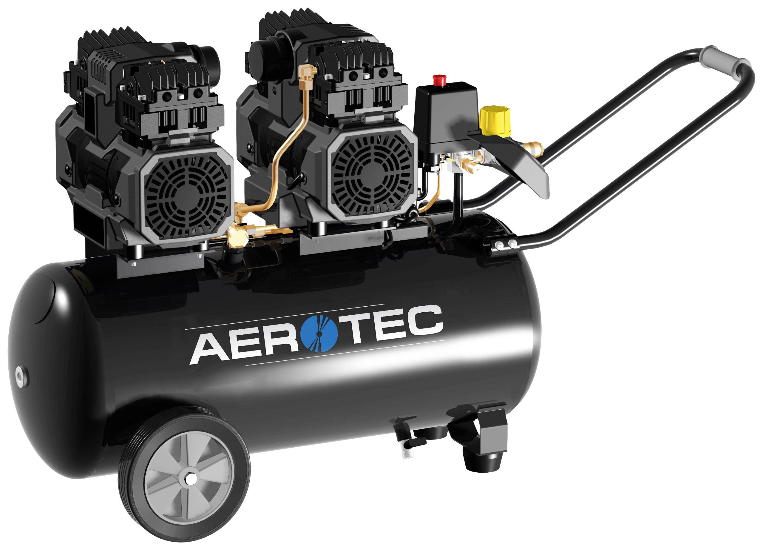 Aerotec Druckluft-Kompressor 360 TECH DUO SILENT 50l 8 bar