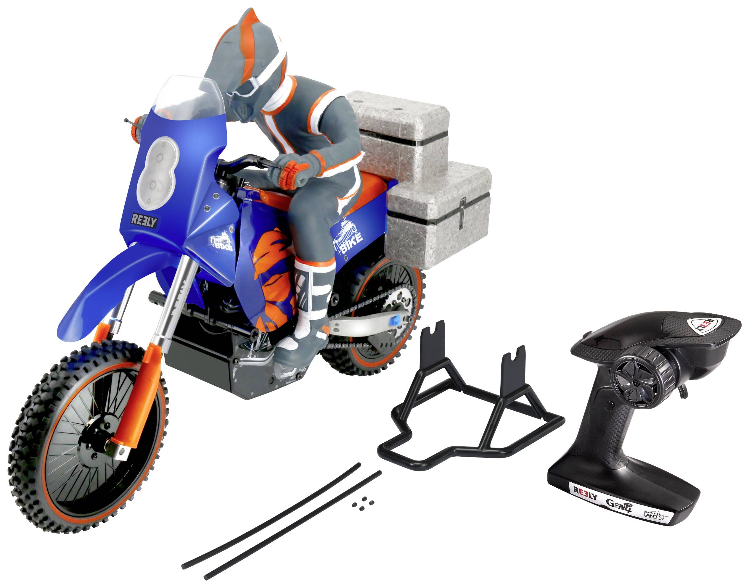 Reely Adventure Bike Brushless 1:4 RC Motorrad Elektro RtR 2,4GHz