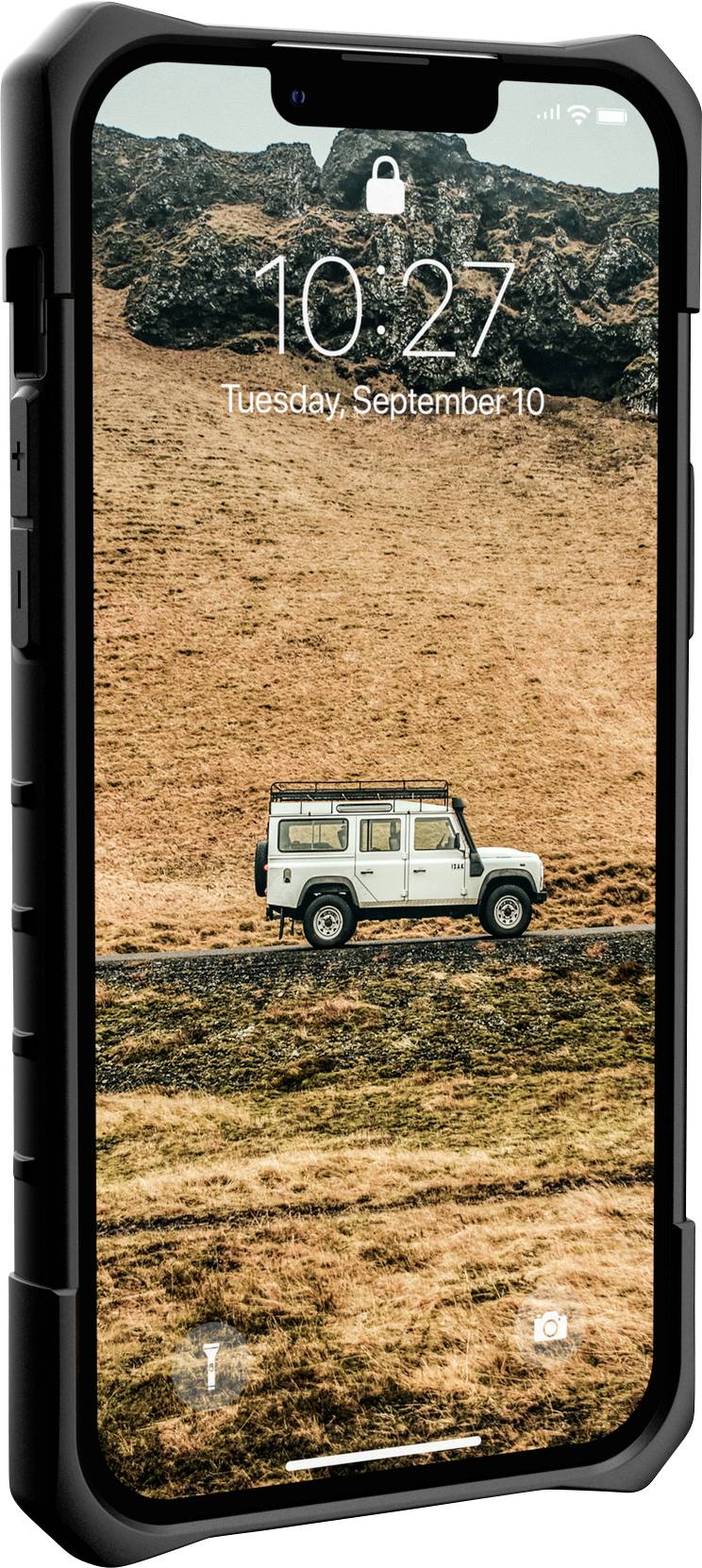 Urban Armor Gear Pathfinder Case Backcover Apple iPhone 13 Pro Max Schwarz Stoßfest, Induktives Laden 113167114040