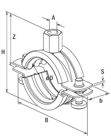 Fischer 560606 Rohrschelle Rohrschelle FRS 4" nicht rostender Stahl A4 10St.