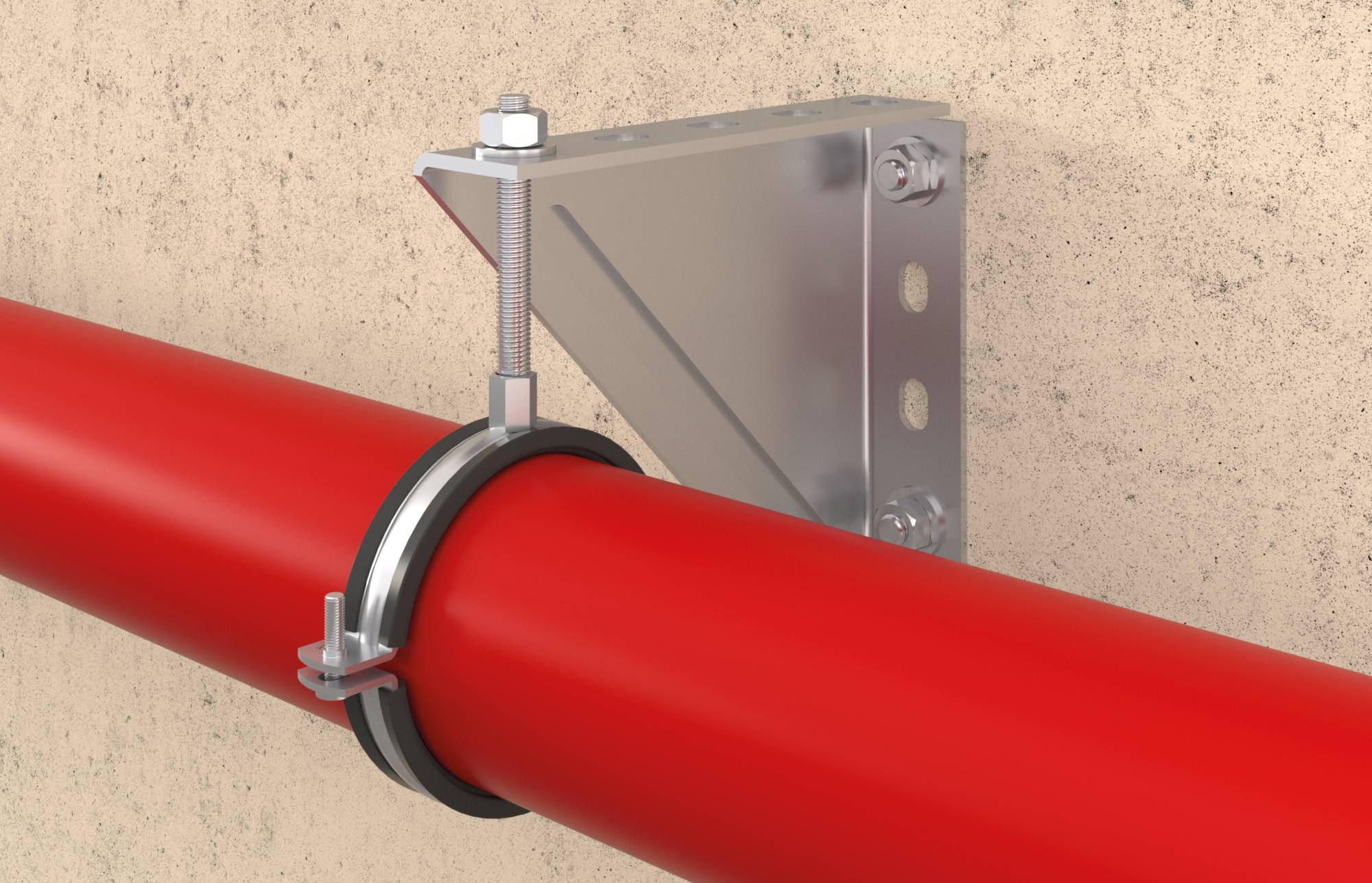 Fischer 558542 Rohrschelle Massivrohrschelle FRSM 212 M12/M16 fvz 10St.