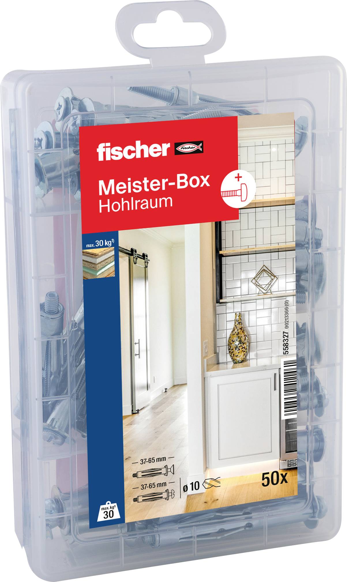 Fischer 558327 Dübel-Sortimentsbox 50St.