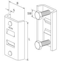 Fischer FHBC Klemmkonsole 90mm Stahl 557375 10 St. (L x B) 90mm x 55mm Fischer FHBC Klemmkonsole 90mm Stahl 557375 10 St. (L x B) 90mm x 55mm