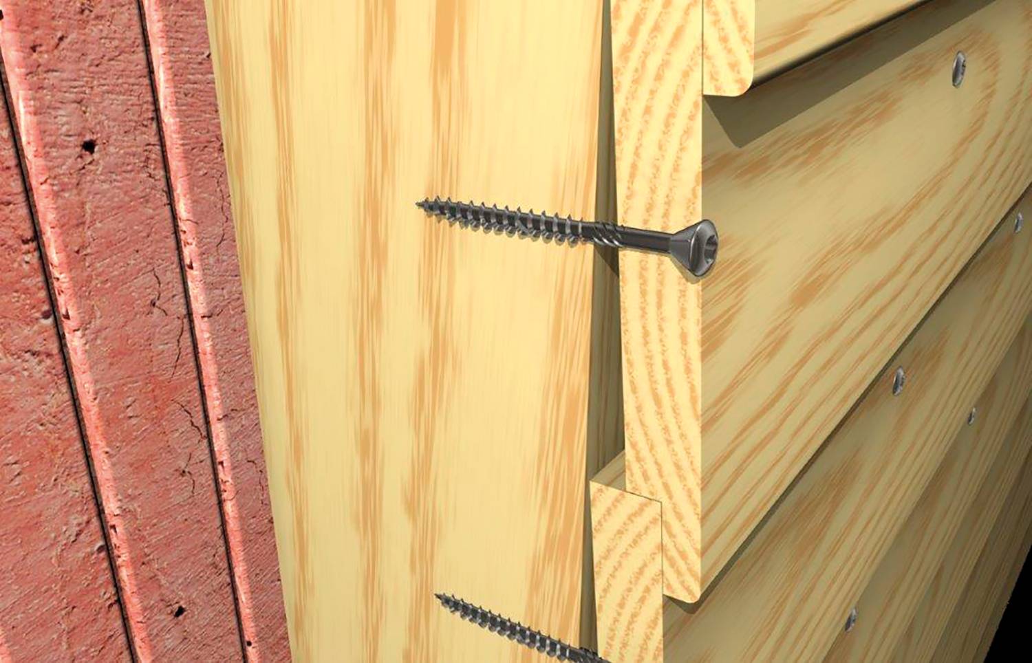 Fischer 548559 FFSII-RT6 4,5 x 40 A2 Holzfassadenschrauben 4.5mm 40mm TX Edelstahl A2 300St.