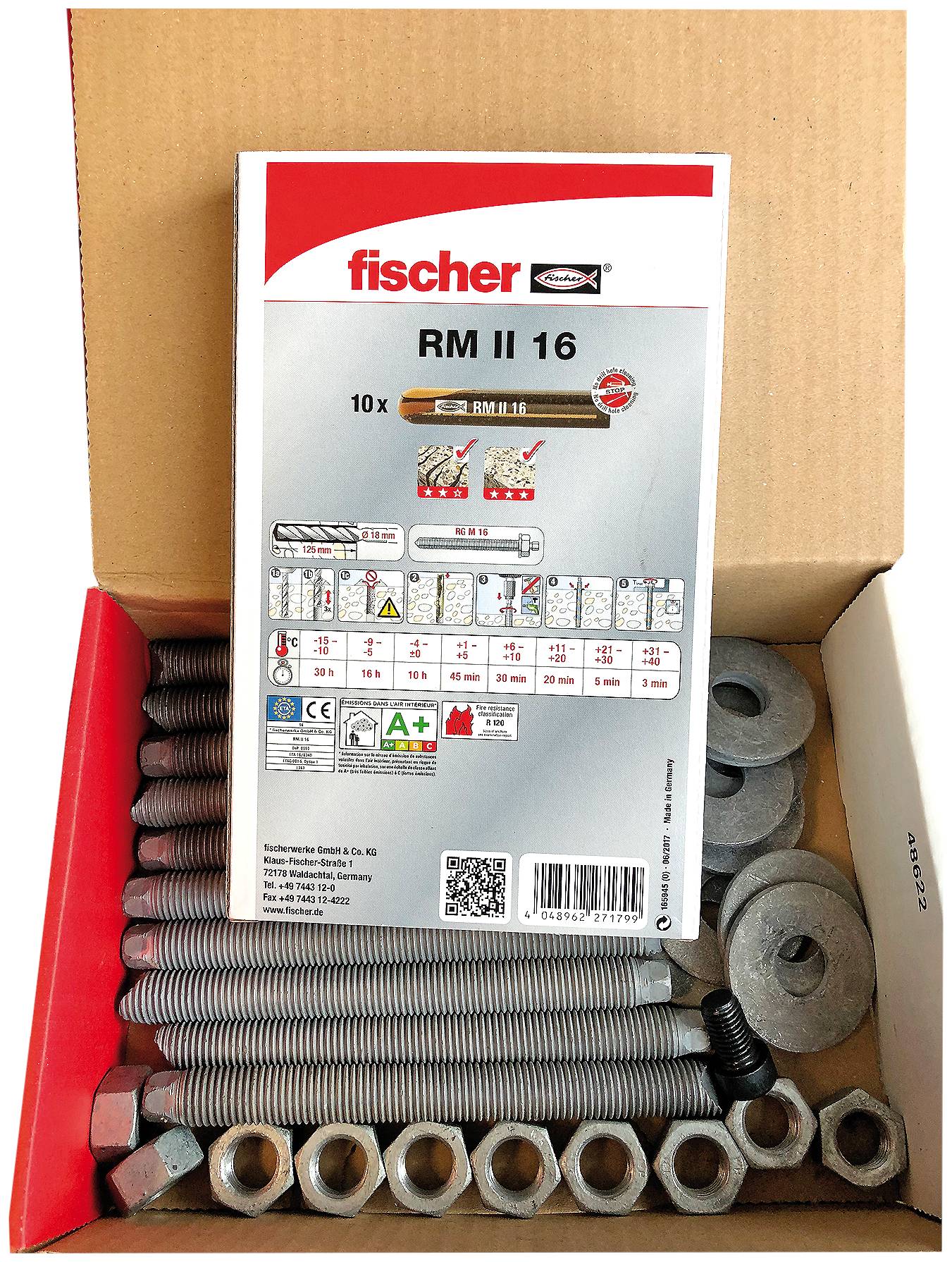 Fischer 540764 Verbundanker 18 mm 10 St.