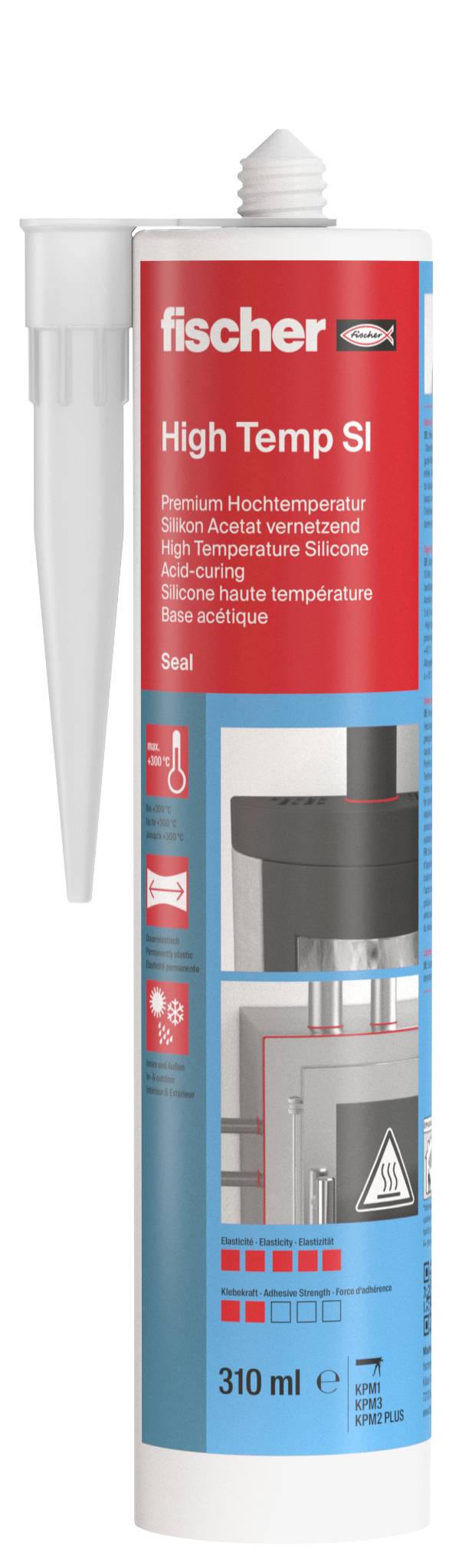 Fischer DHS RB Spezial-Silikon Herstellerfarbe Rot-Braun 053125 310ml