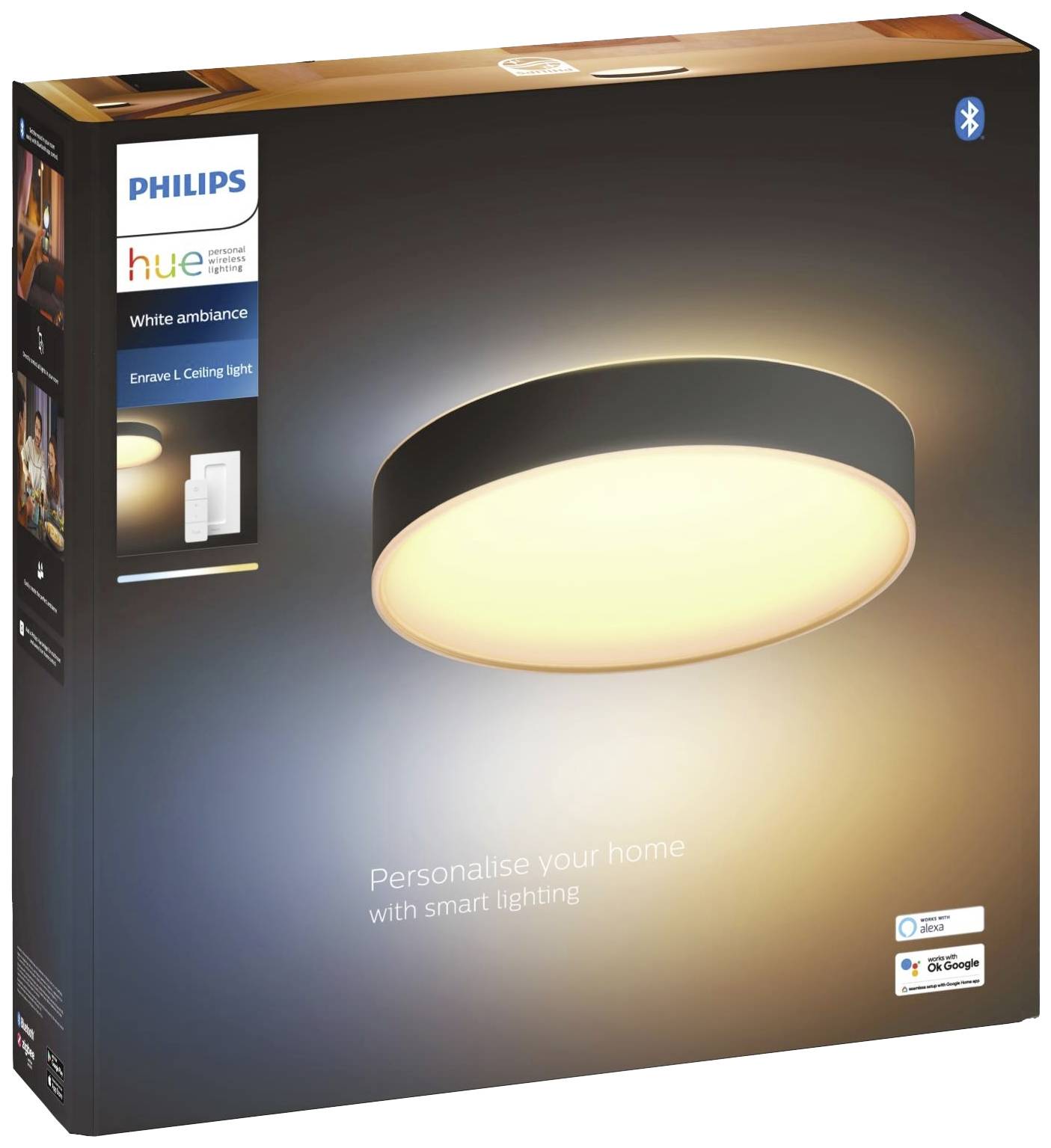 Philips Hue LED-Deckenstrahler 4116030P6 Enrave LED fest eingebaut 33.5W Warmweiß bis Kaltweiß