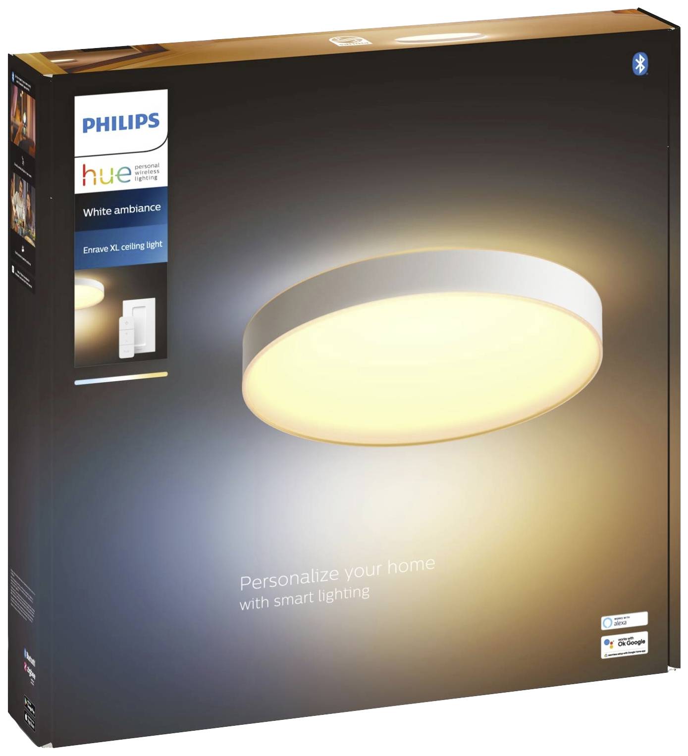Philips Hue LED-Deckenstrahler 4116131P6 Enrave LED fest eingebaut 48W Warmweiß bis Kaltweiß