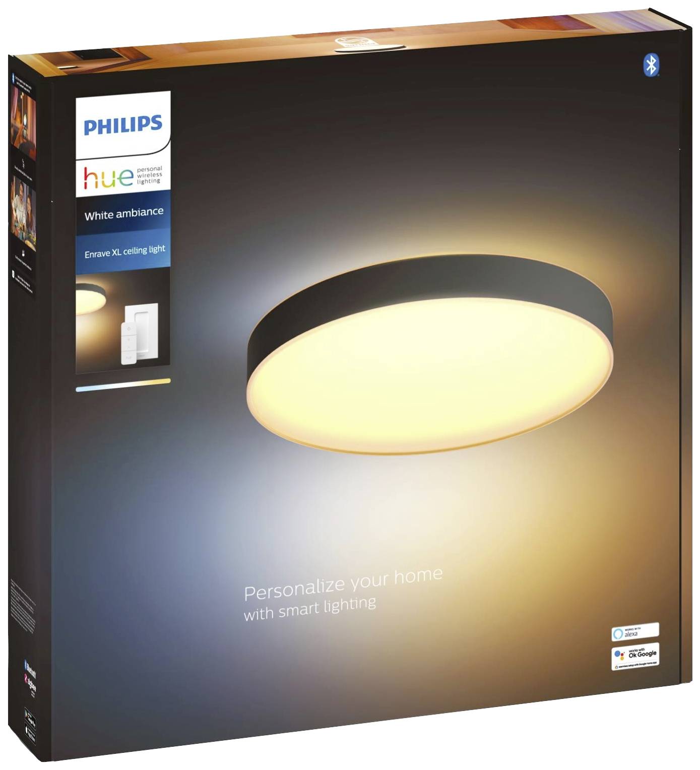 Philips Hue LED-Deckenstrahler 4116130P6 Enrave LED fest eingebaut 48 W Warmweiß bis Kaltweiß