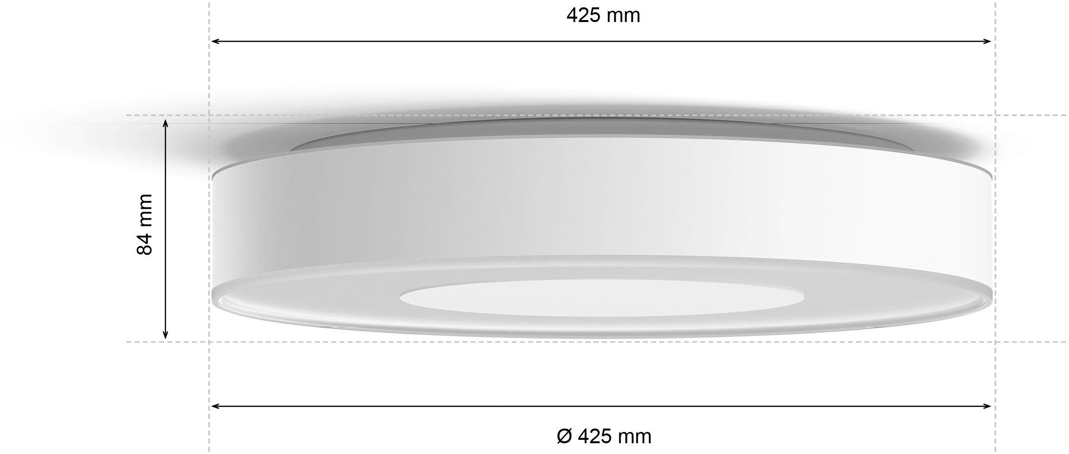 Philips Hue LED-Deckenstrahler 4116431P9 Infuse LED fest eingebaut 52.5W Warmweiß bis Kaltweiß