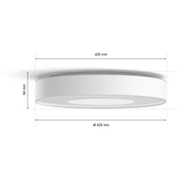 Philips Hue LED-Deckenstrahler 4116431P9 Infuse LED fest eingebaut 52.5W Warmweiß bis Kaltweiß Philips Hue LED-Deckenstrahler 4116431P9 Infuse LED fest eingebaut 52.5W Warmweiß bis Kaltweiß