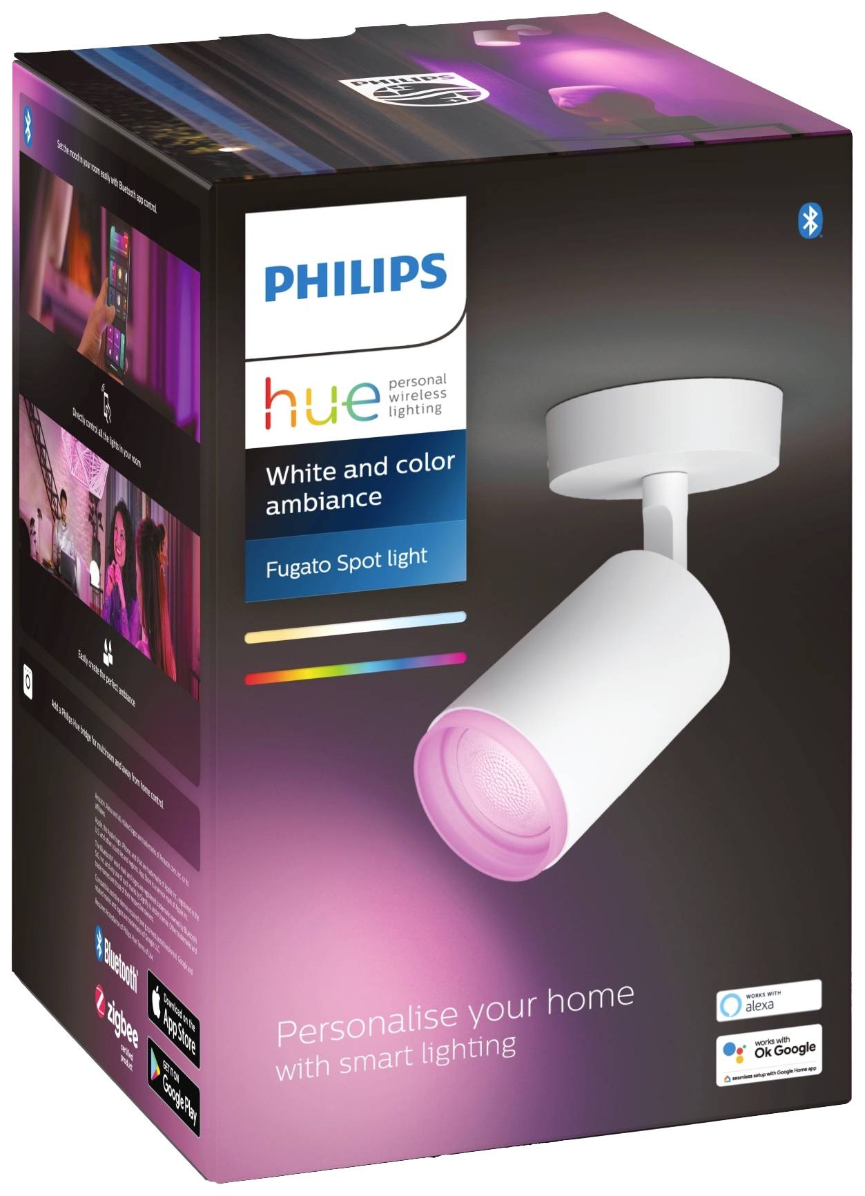 Philips LED LED-Wandstrahler 5063131P7 Fugato GU10 5.7 W Warmweiß bis Kaltweiß