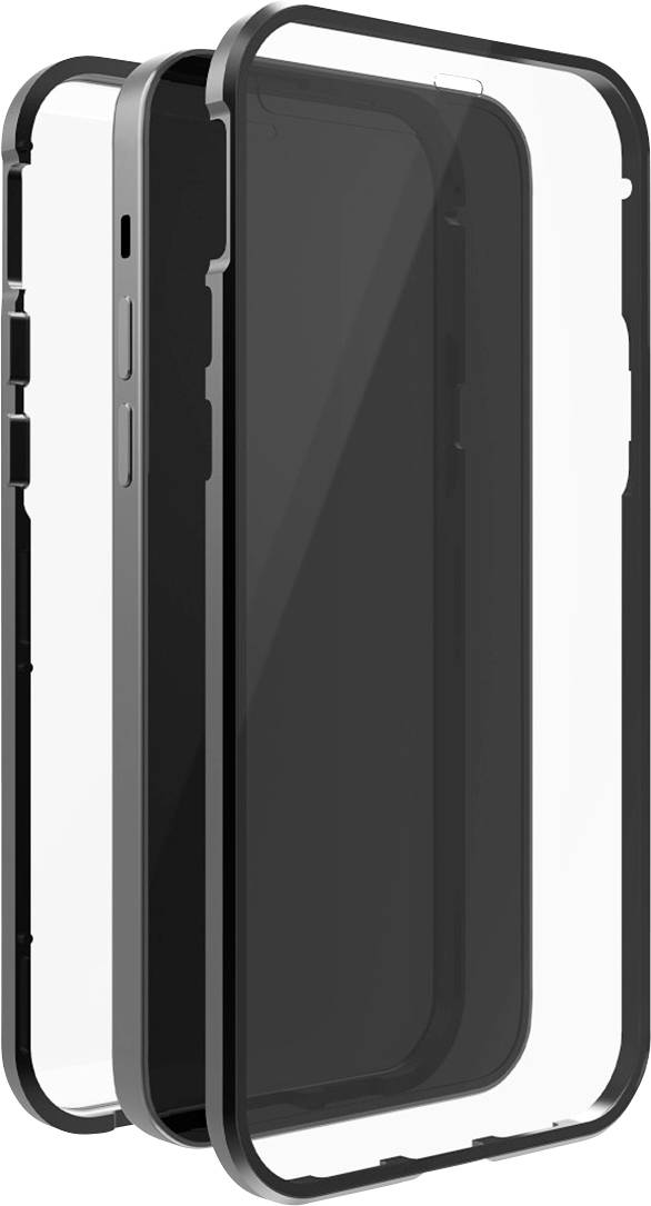 Smartphone mit klarer, stoßfester Hülle. Das Design zeigt vordere und hintere Abdeckung, die nahtlosen Schutz bietet.