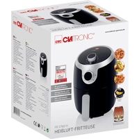 Clatronic FR 3769 H Heißluft-Fritteuse 1.8l 1000W Schwarz, Silber Clatronic FR 3769 H Heißluft-Fritteuse 1.8l 1000W Schwarz, Silber
