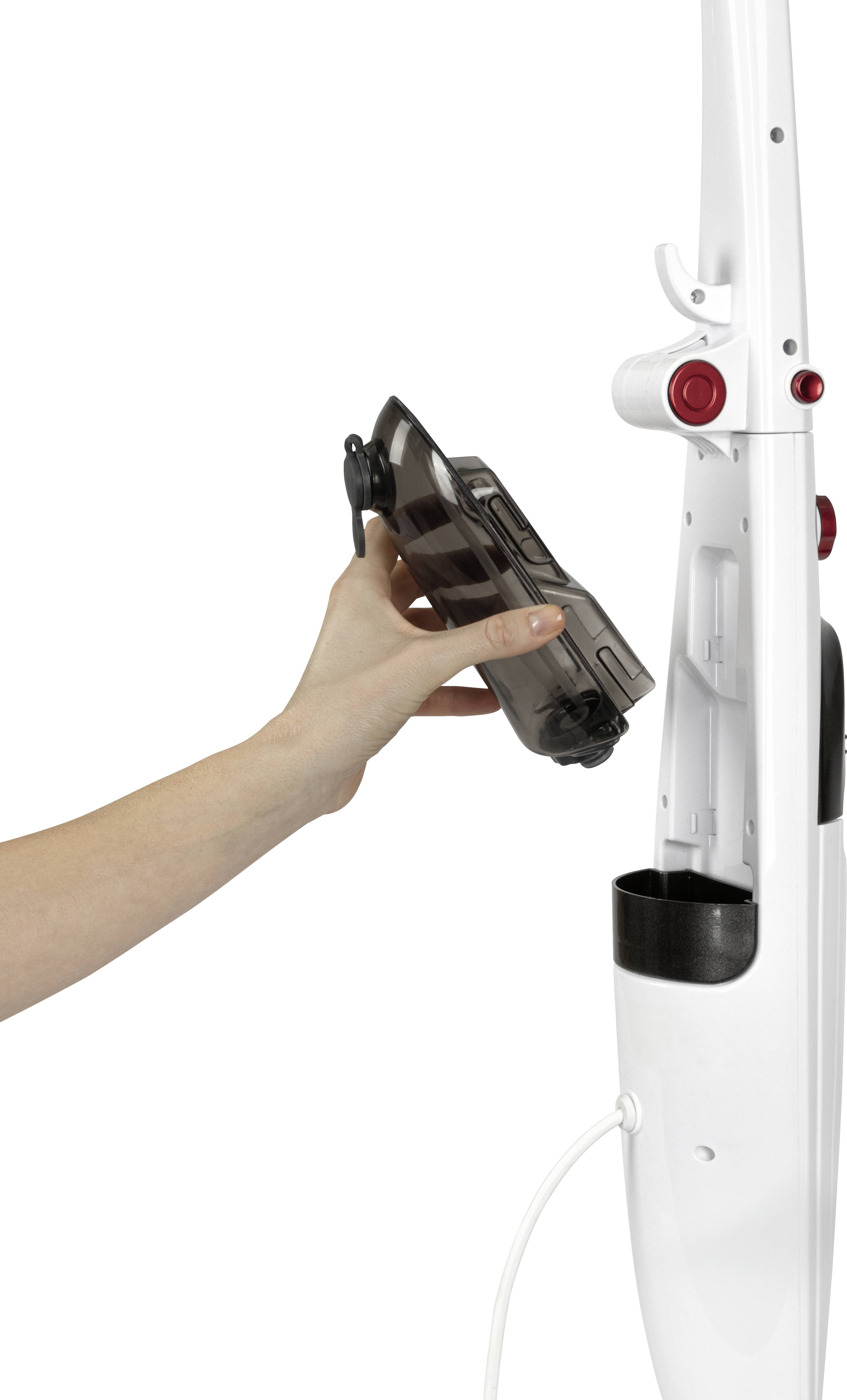 Profi-Care PC-DR 3093 Dampfbesen 330930 1500W Anthrazit, Weiß