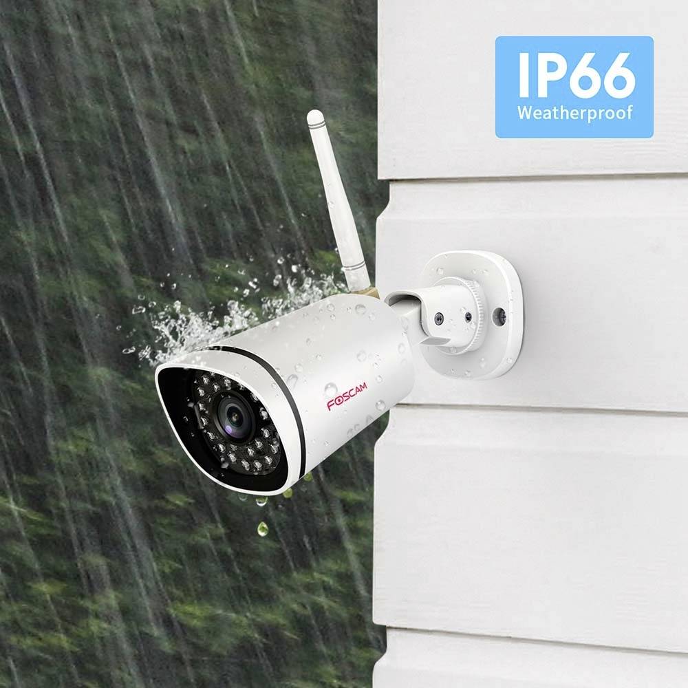 Foscam FN7108W-B4-N fs108w WLAN IP-Überwachungskamera-Set 8-Kanal mit 4 Kameras 1920 x 1080 Pixel