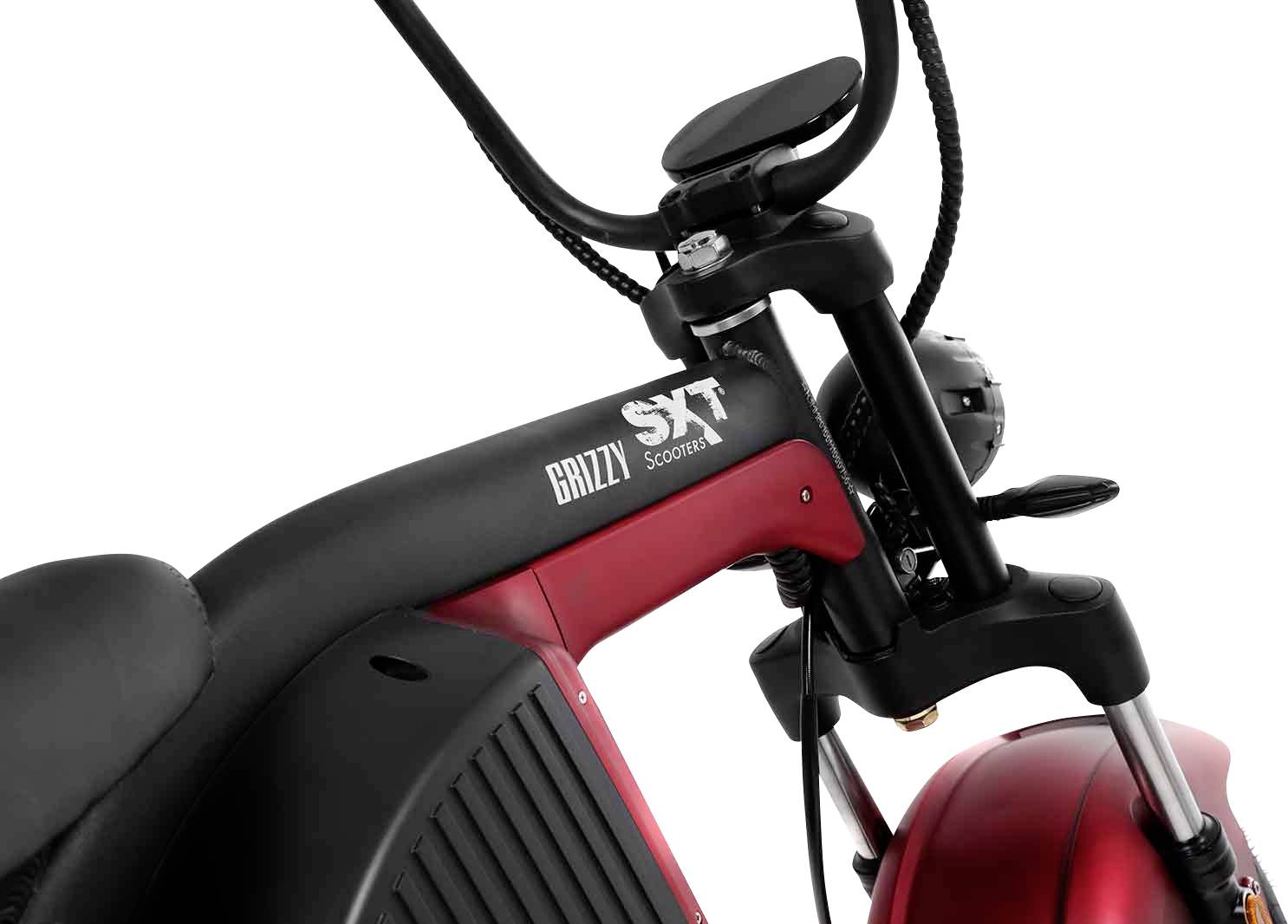 SXT Scooters GRIZZY E-Roller Rot Lithium 60V 20Ah mit herausnehmbaren Akku
