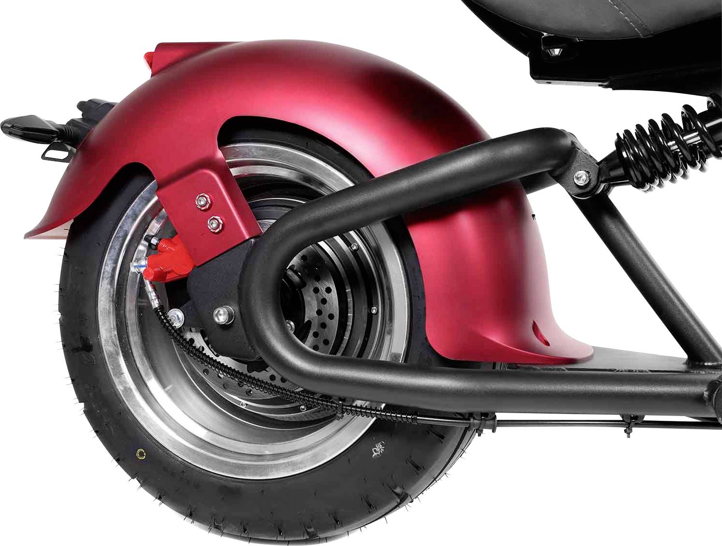 SXT Scooters GRIZZY E-Roller Rot Lithium 60V 20Ah mit herausnehmbaren Akku