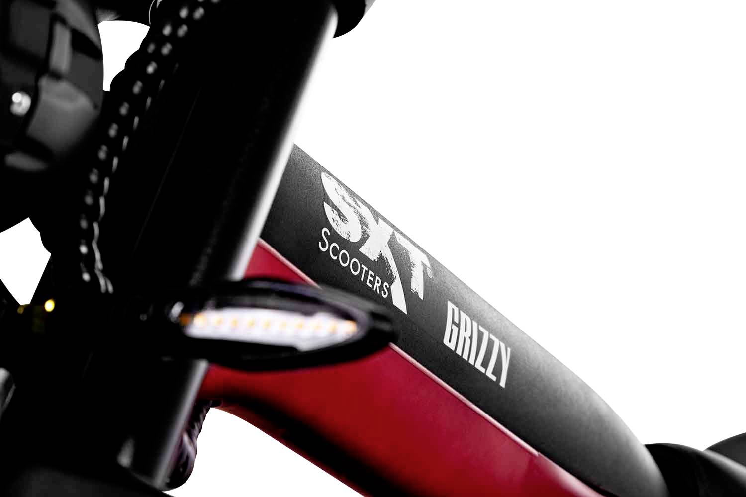 SXT Scooters GRIZZY E-Roller Rot Lithium 60V 20Ah mit herausnehmbaren Akku